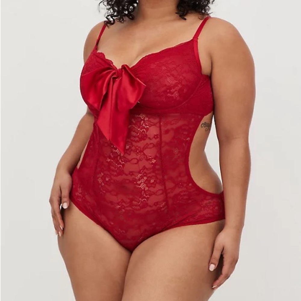 Torrid Red Lace Lingerie